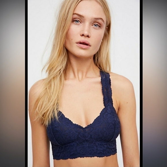 FP Intimately| Galloon Racerback Halter Bralette Brami - Picture 1 of 8